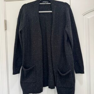 Love Ellie Black Cardigan Sweater with Colorful Speckles